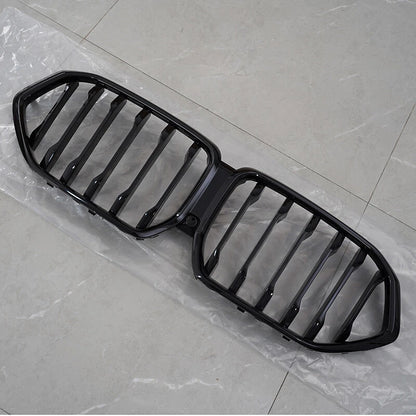 Gloss Black Single Line Kidney Grille for BMW X6 G06 X6M F96 (2020-Present)
