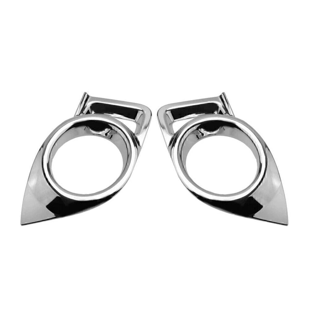 Chrome Front Fog Light Lamp Cover Trim for Toyota Highlander (2014-2016)