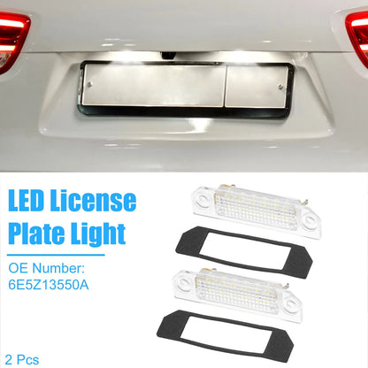 2 x Car LED License Plate Lights for Ford Fusion (2006-2012)
