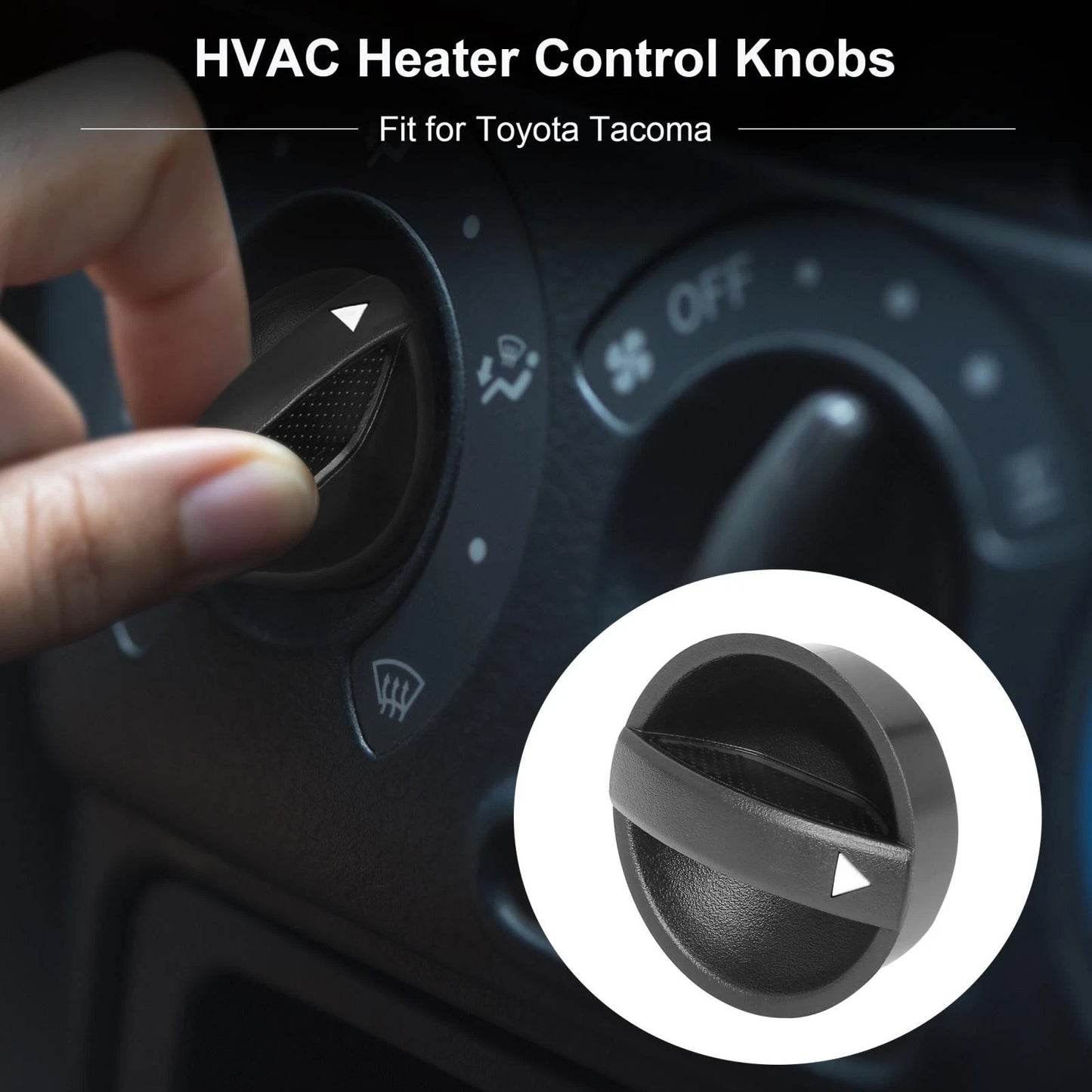 3 x AC Climate Control Knob Switch for Toyota Tacoma (2005-2010)