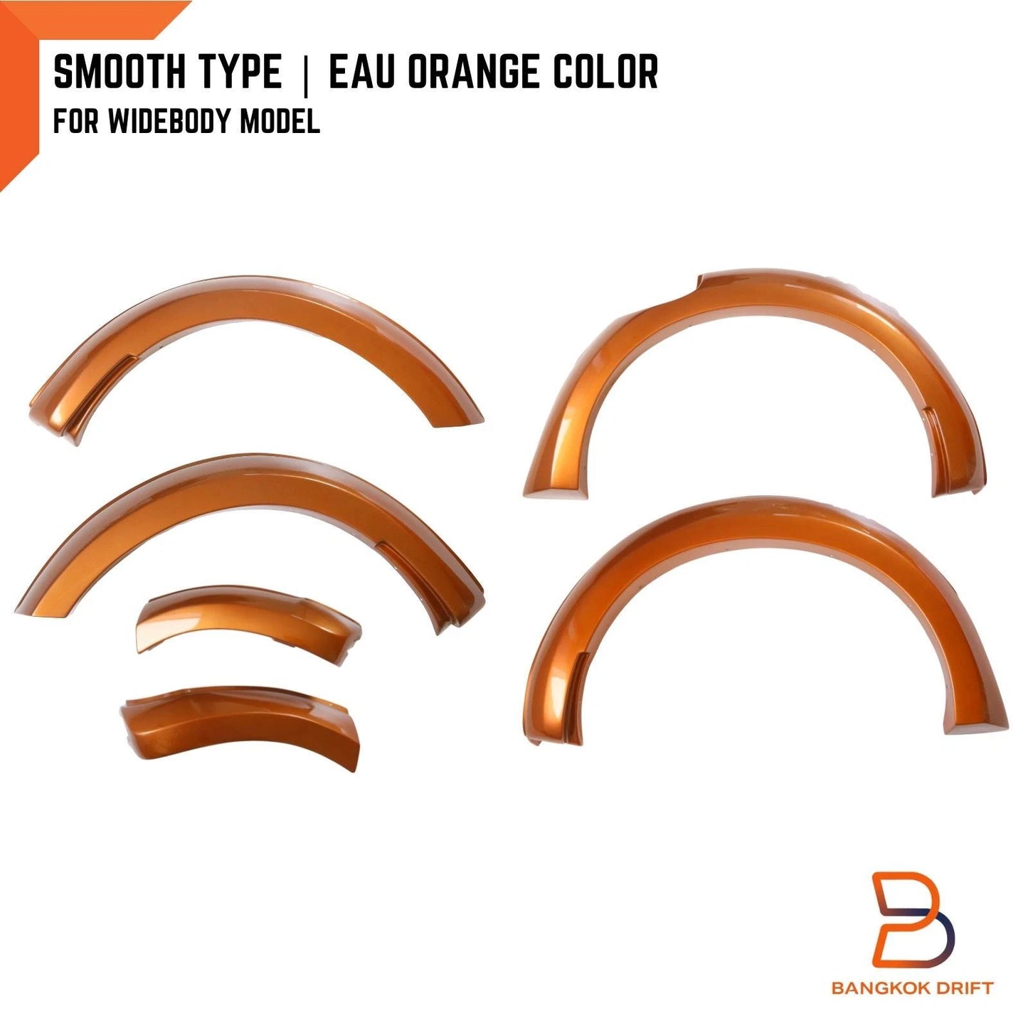 Orange Fender Flares for Nissan NP300 Navara D23 Widebody (2015-2019)