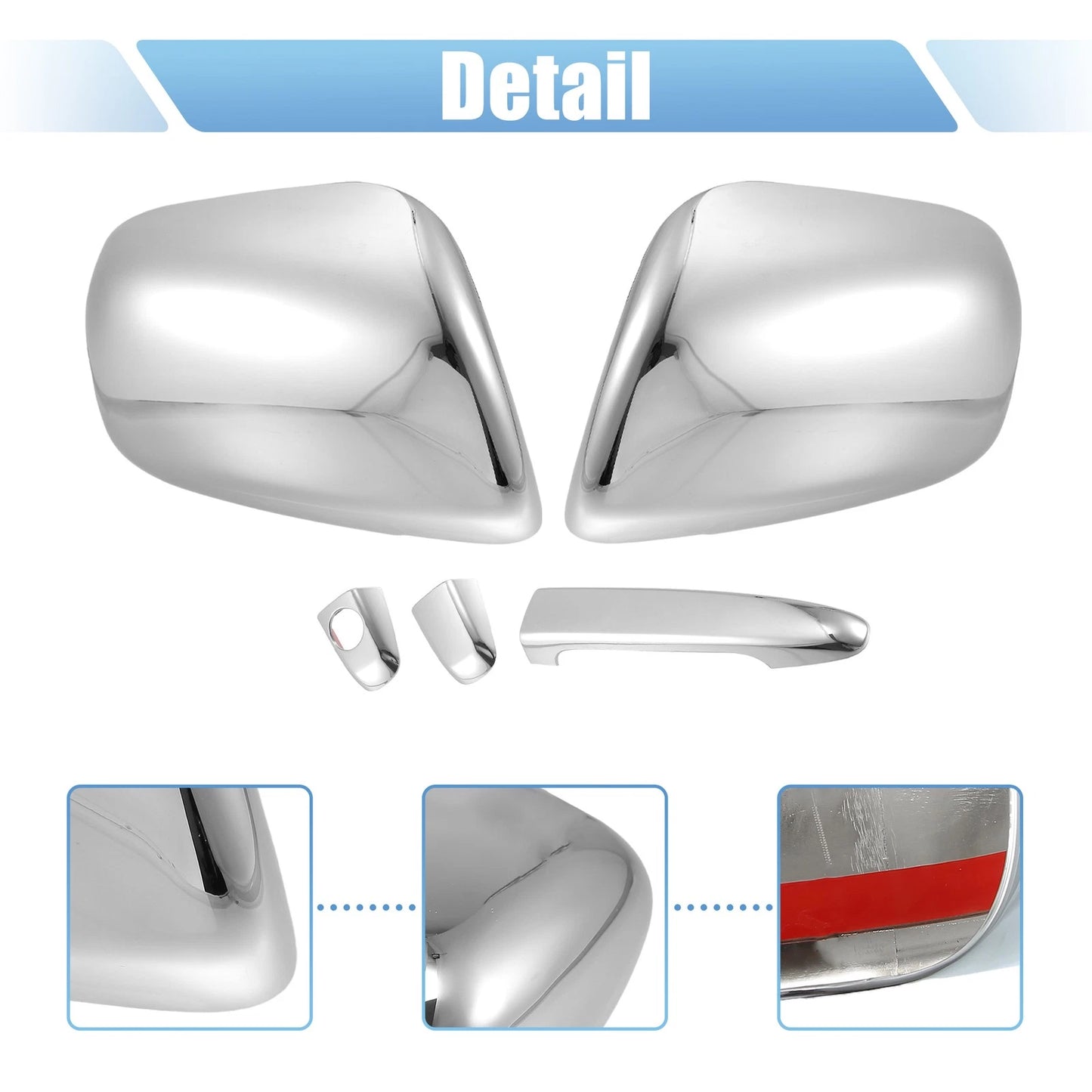 Chrome Plated Mirror & Door Handle Covers for Toyota