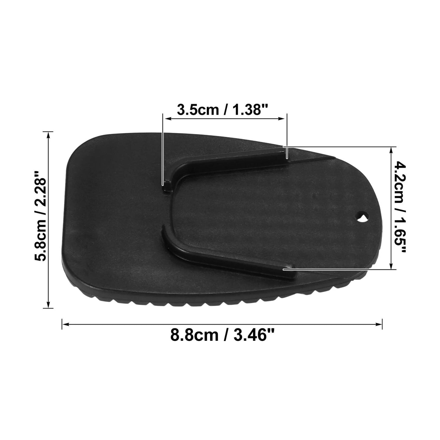 12 x Kickstand Pad Support Pad Parking Side Stand Extension Pad for Motorcycle