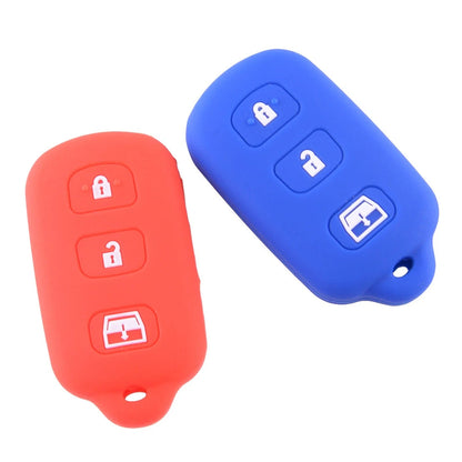 2 x Silicone Remote Key Cover Case for Toyota 4Runner, Sequoia, Matrix