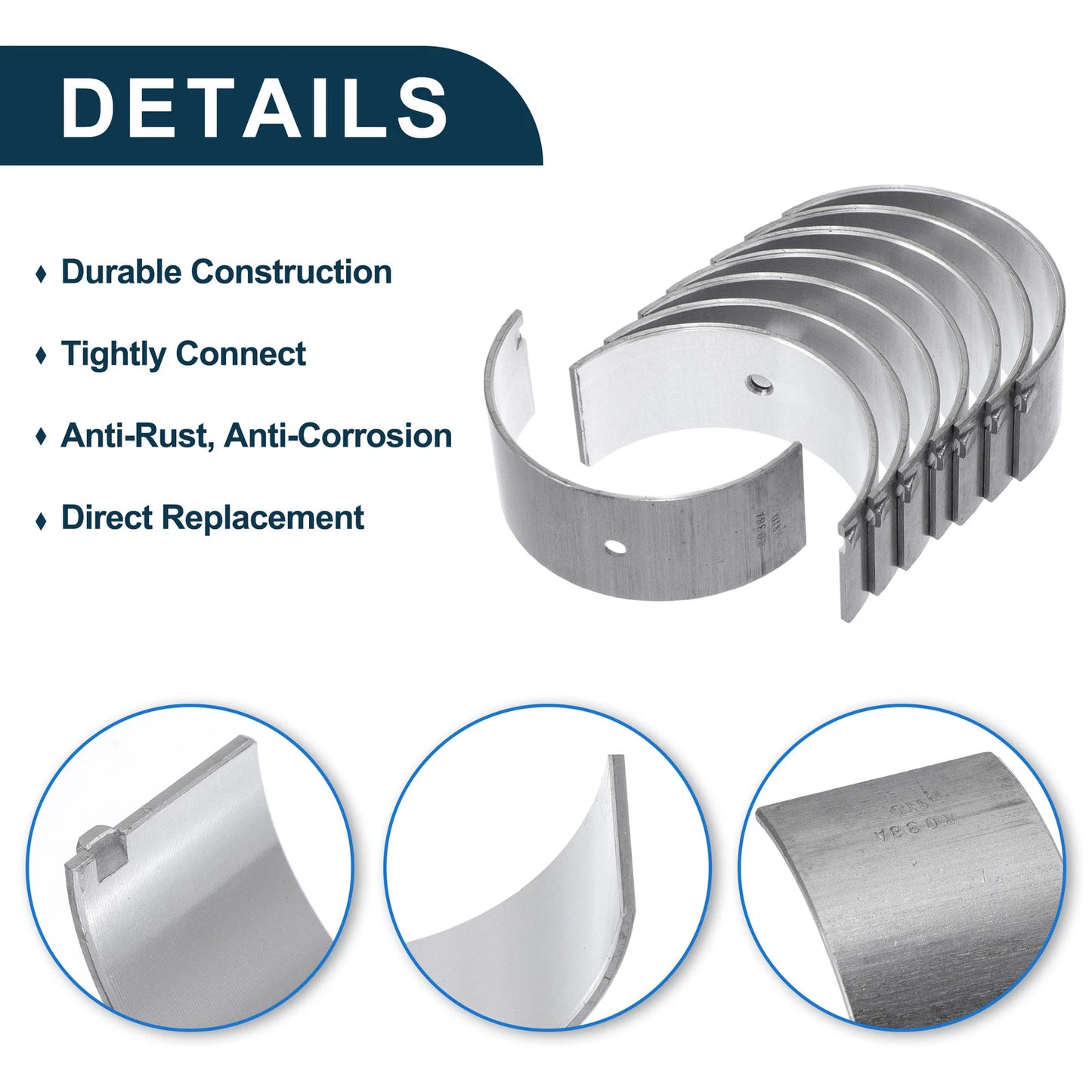 Rod Bearing Set 8 Pcs for Toyota Camry