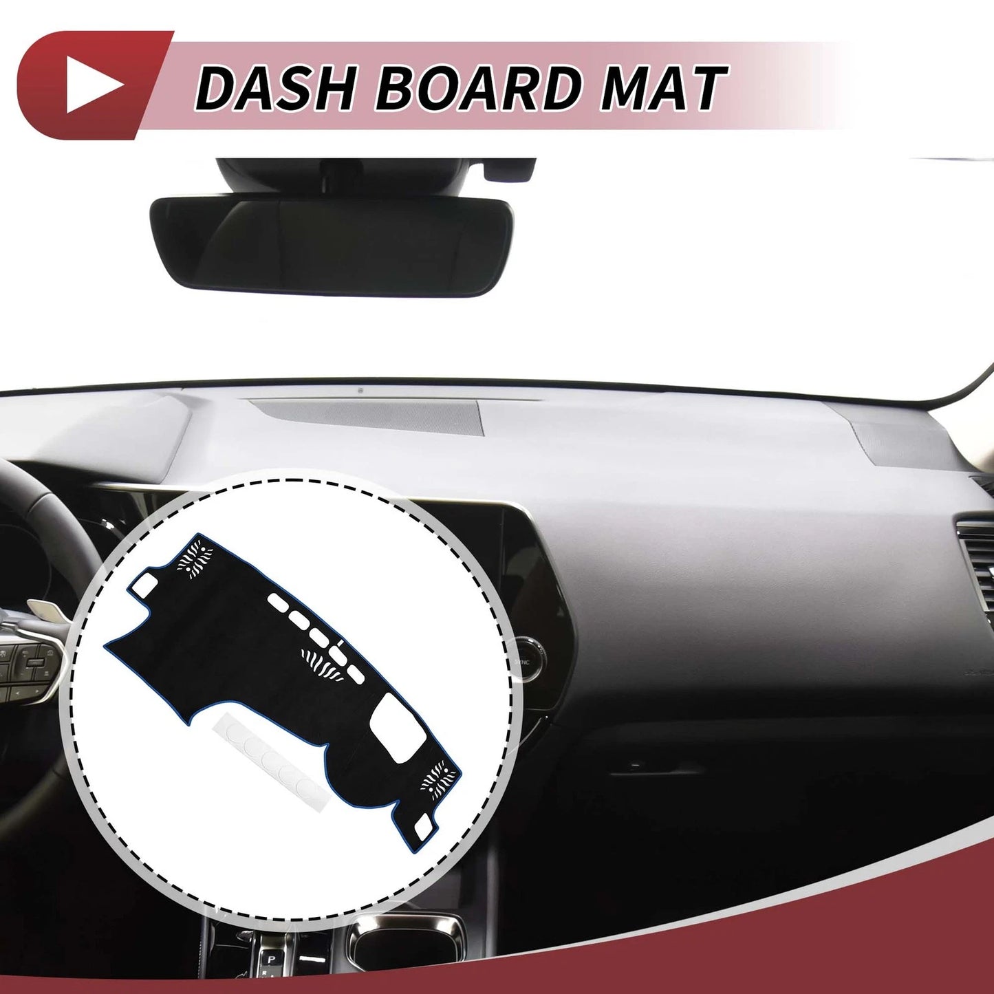 Dash Cover Mat for LEXUS NX250 2022-2023 Sun Protector Pad Black Blue