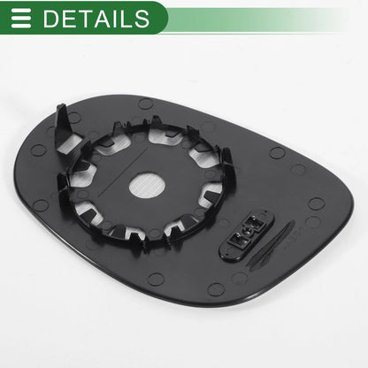 Right Side Heated White Mirror Glass for Ford Ka (2008-2017)