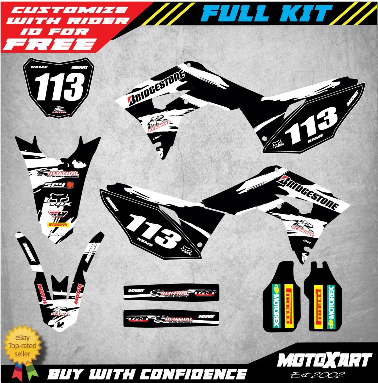 Full Custom Graphic Kit for Honda CRF 250 (2018-2020) - SAFARI Style
