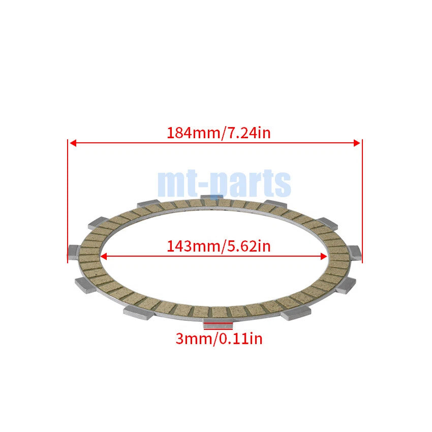 Clutch Friction Plates for Kawasaki VN2000 Vulcan 2000 Classic LT (2006-2010)