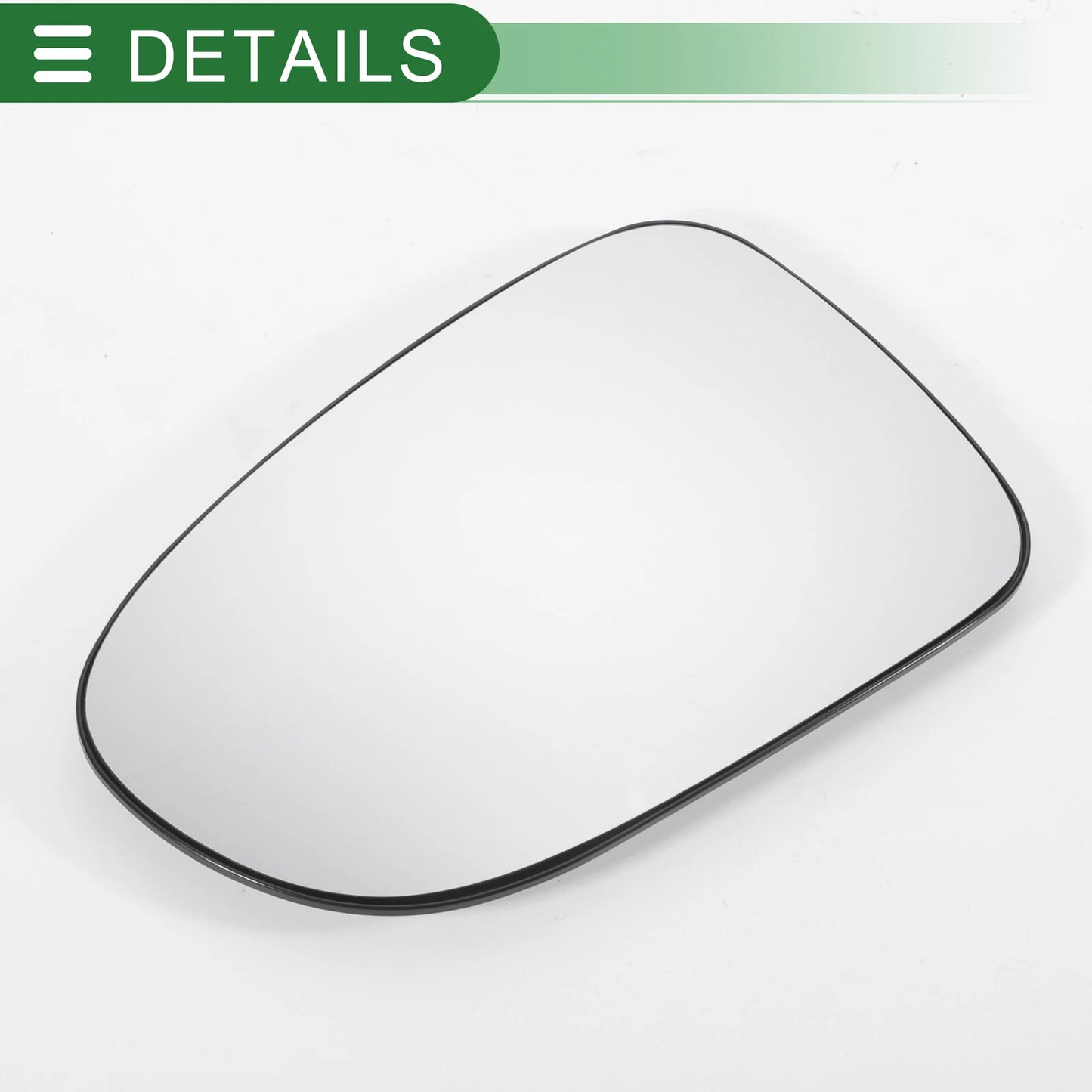 Left Side White Convex Heated Mirror Glass for Ford Galaxy (1995-2006)
