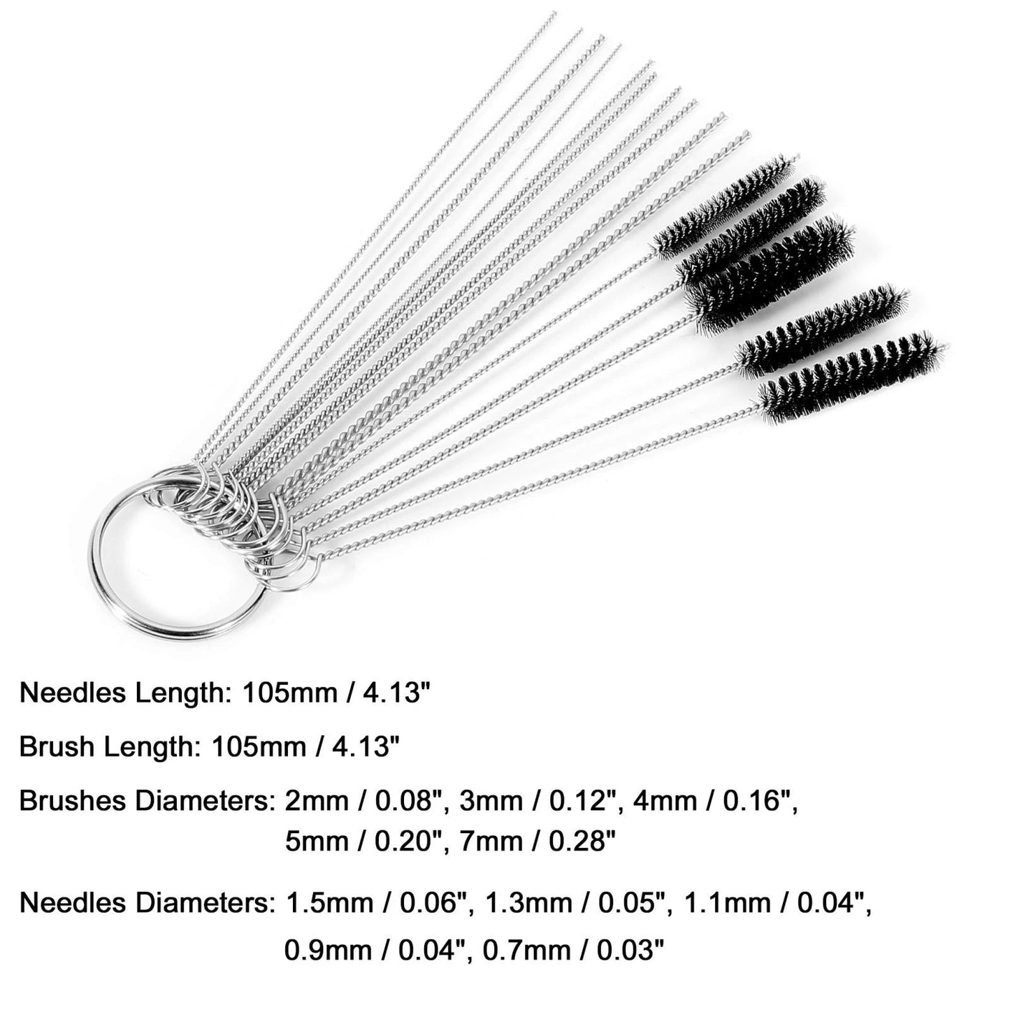 Carburetor Cleaning / 10 Needles, 5 Brushes for Motorcycle