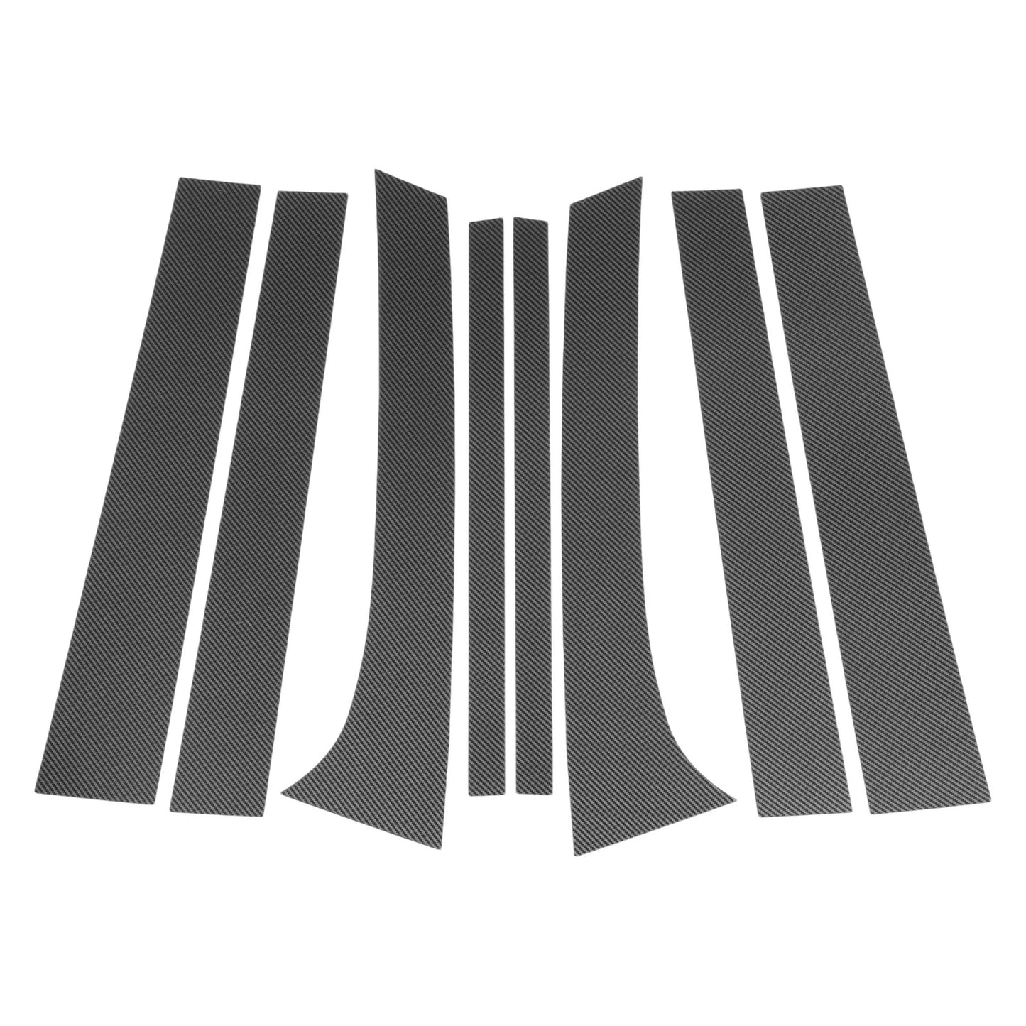 8 x Pillar Window Trim for Chevy Trailblazer (2002-2009) Carbon Fiber