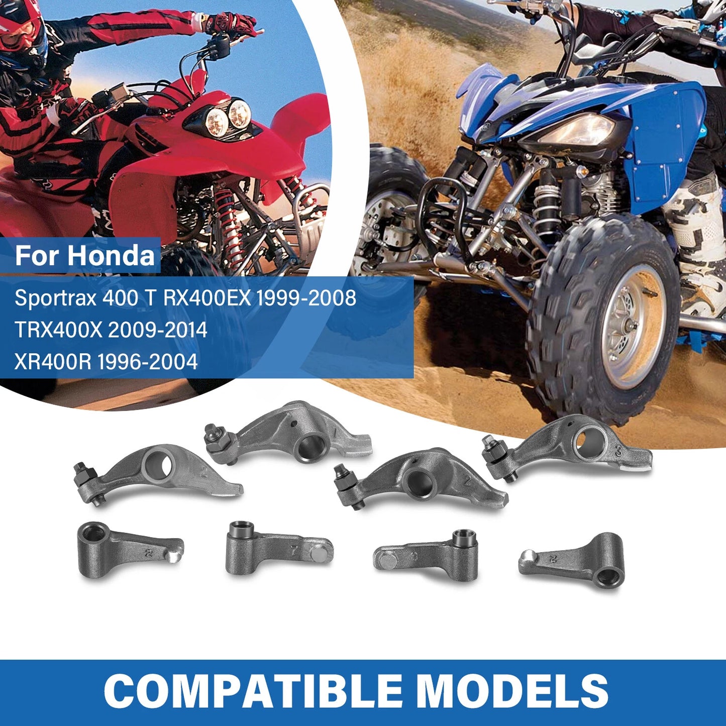 Rocker Arm Shaft Kit for Honda Sportrax 400 TRX400EX/TRX400X 1999-2014
