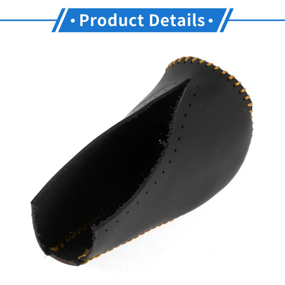 Car Gear Shift Knob Cover for Toyota RAV4 (2013-2016) - Black Brown Faux Leather