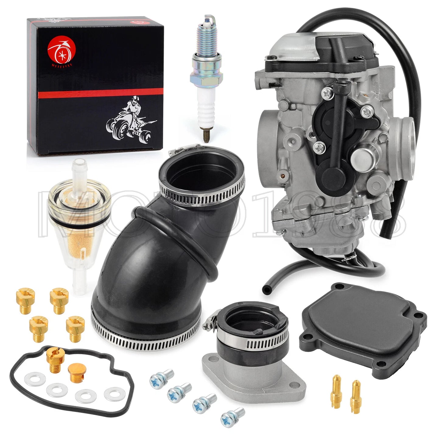 Carburetor Carb + Intake Manifold Boot for Yamaha Wolverine 350 (1996–2005)