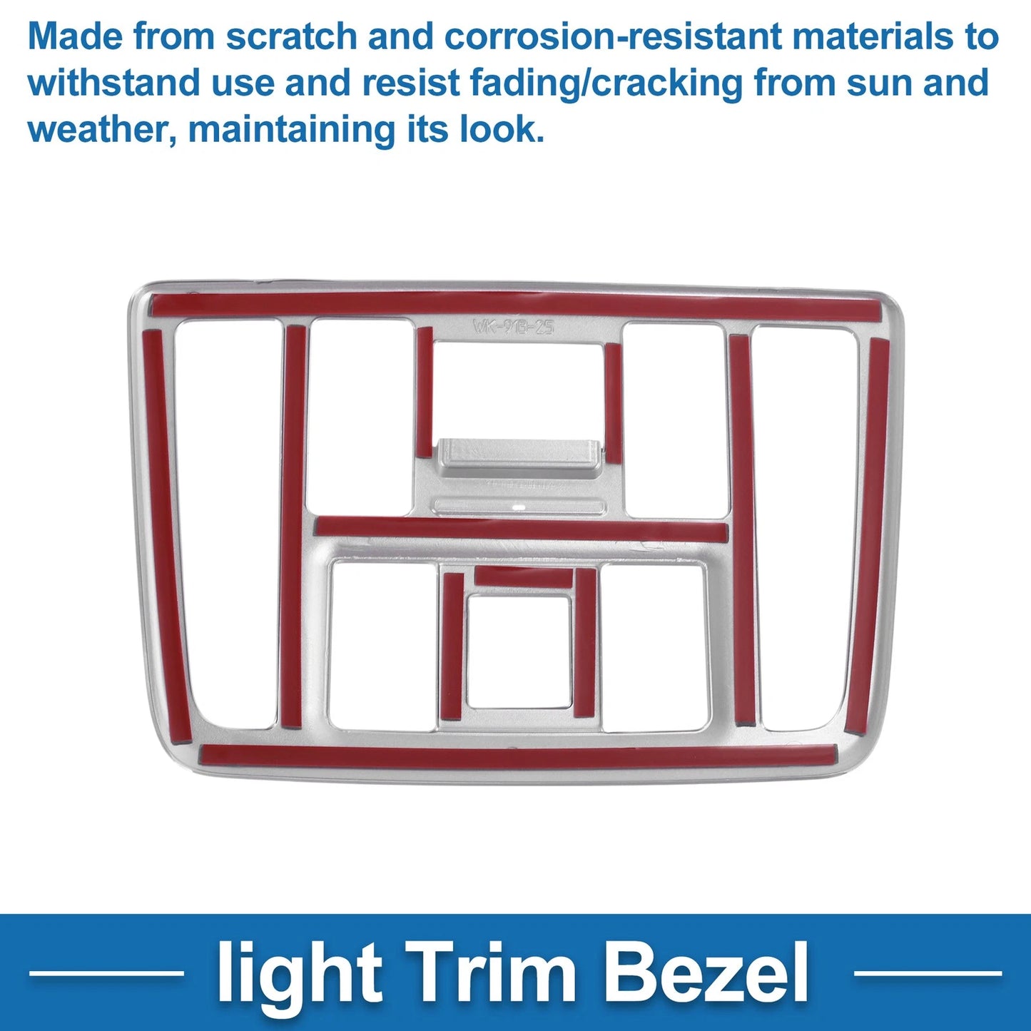 Front Row Light Trim Bezel for Toyota Voxy Noah 90 (2022) Silver Tone