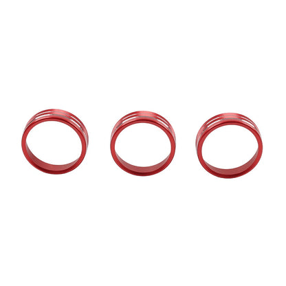 Red Center Console AC Knob Ring Trim for Subaru BRZ, Toyota GR86 (2021-2024)