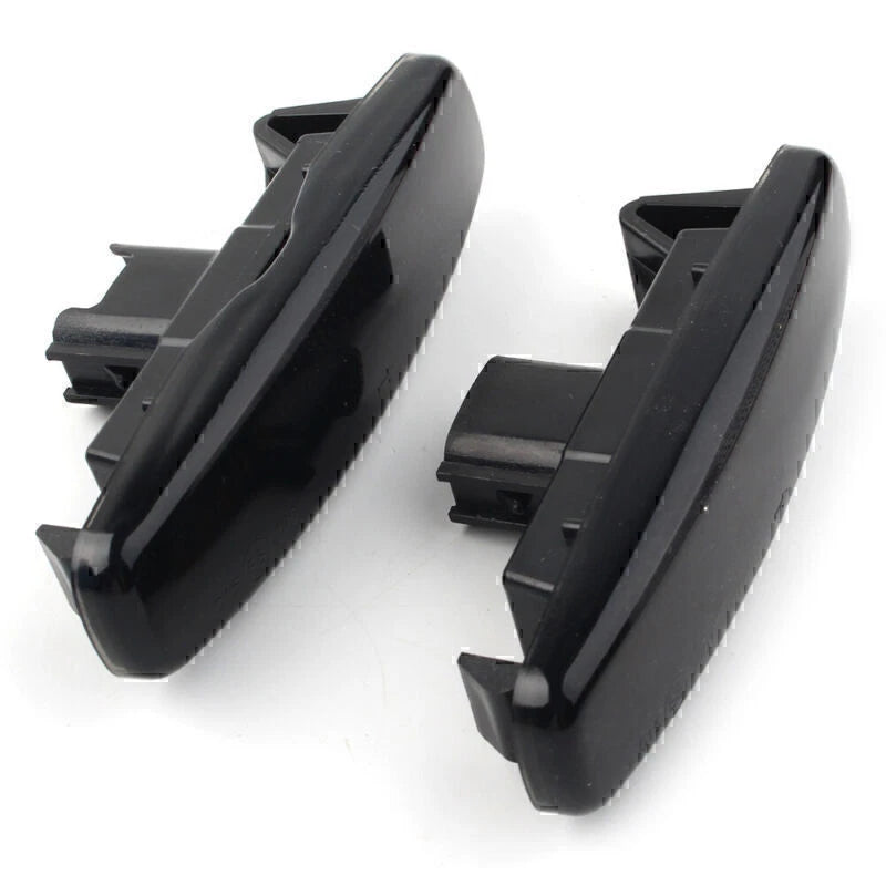 Black LED Sequential Side Marker Lights for Infiniti EX25 M35 Q60 Q70 QX50 (2008-2020)
