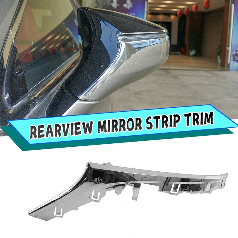 Chrome Driver Side Rearview Mirror Strip Trim for Lexus ES LS UX RC (2019-2022)