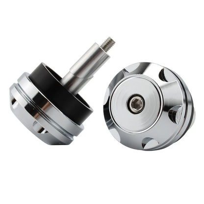 Silver Motorcycle Front Axle Cap Nut Covers for BMW RnineT (2017-2022)