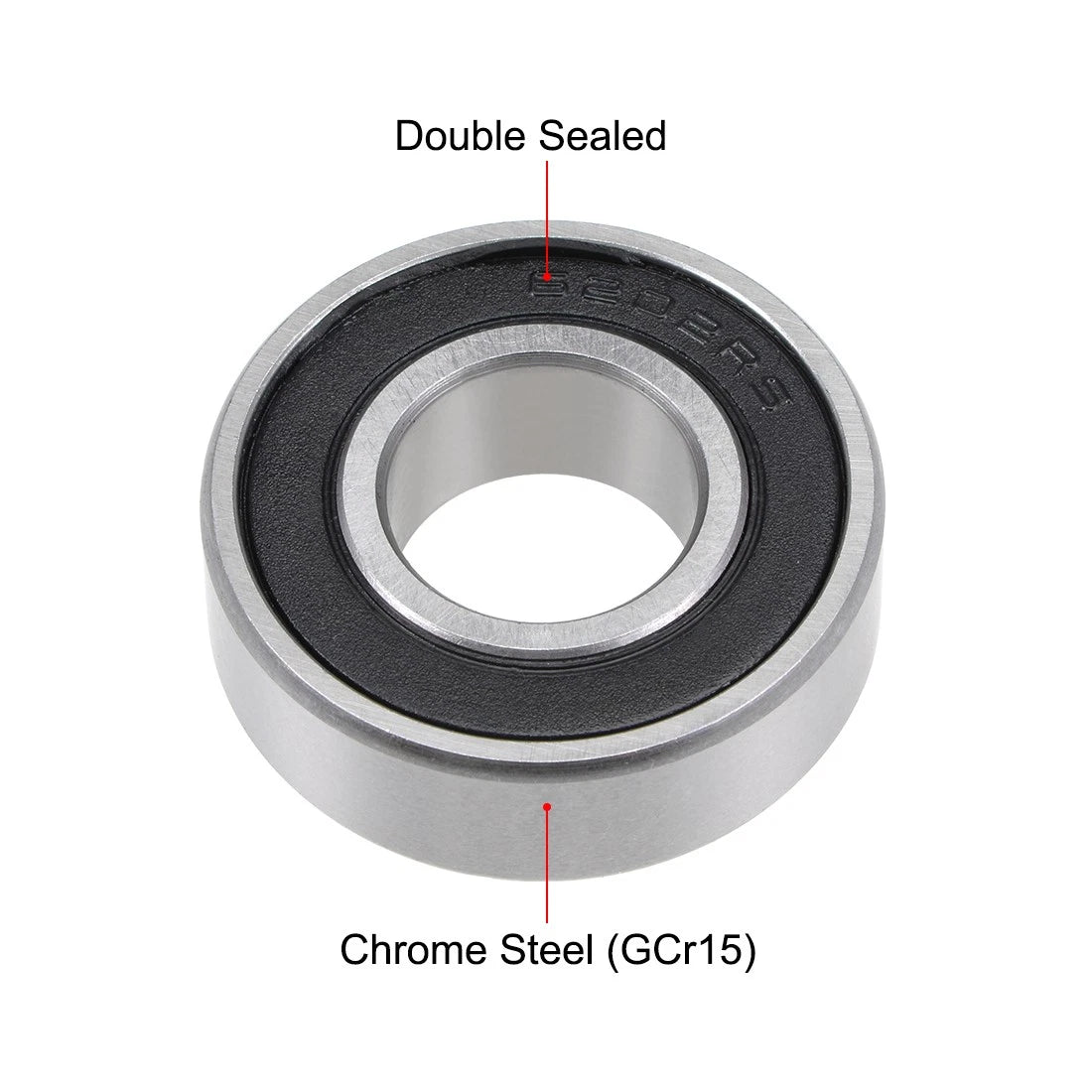 Ball Bearing 2 x 15x35x11mm Double Sealed ABEC-3 Bearings for Make Model