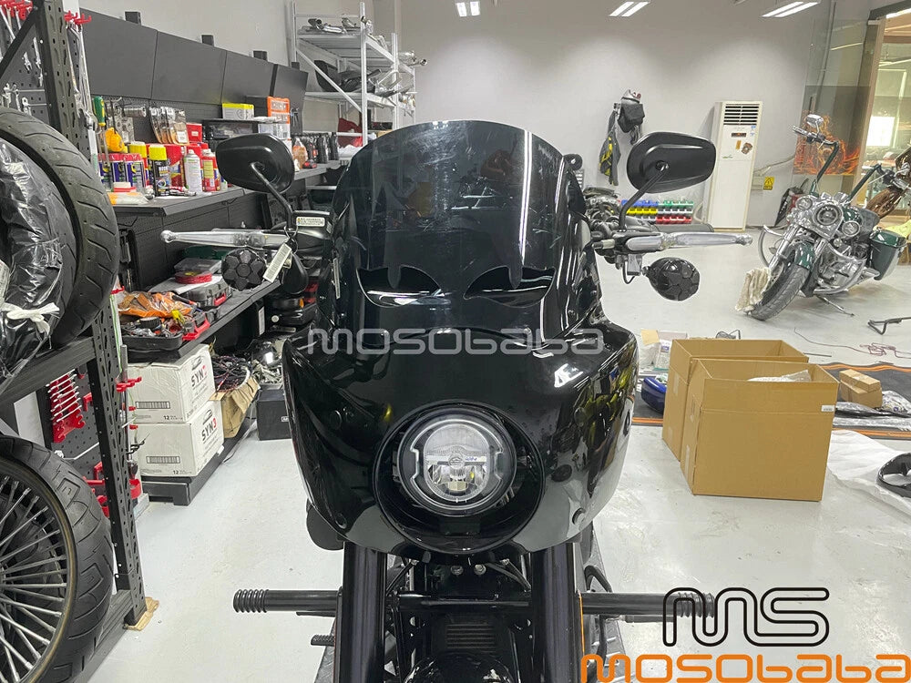 Front Fairing w/ Windshield + LED Headlight for Harley Low Rider S FXLRS (2017-2023)