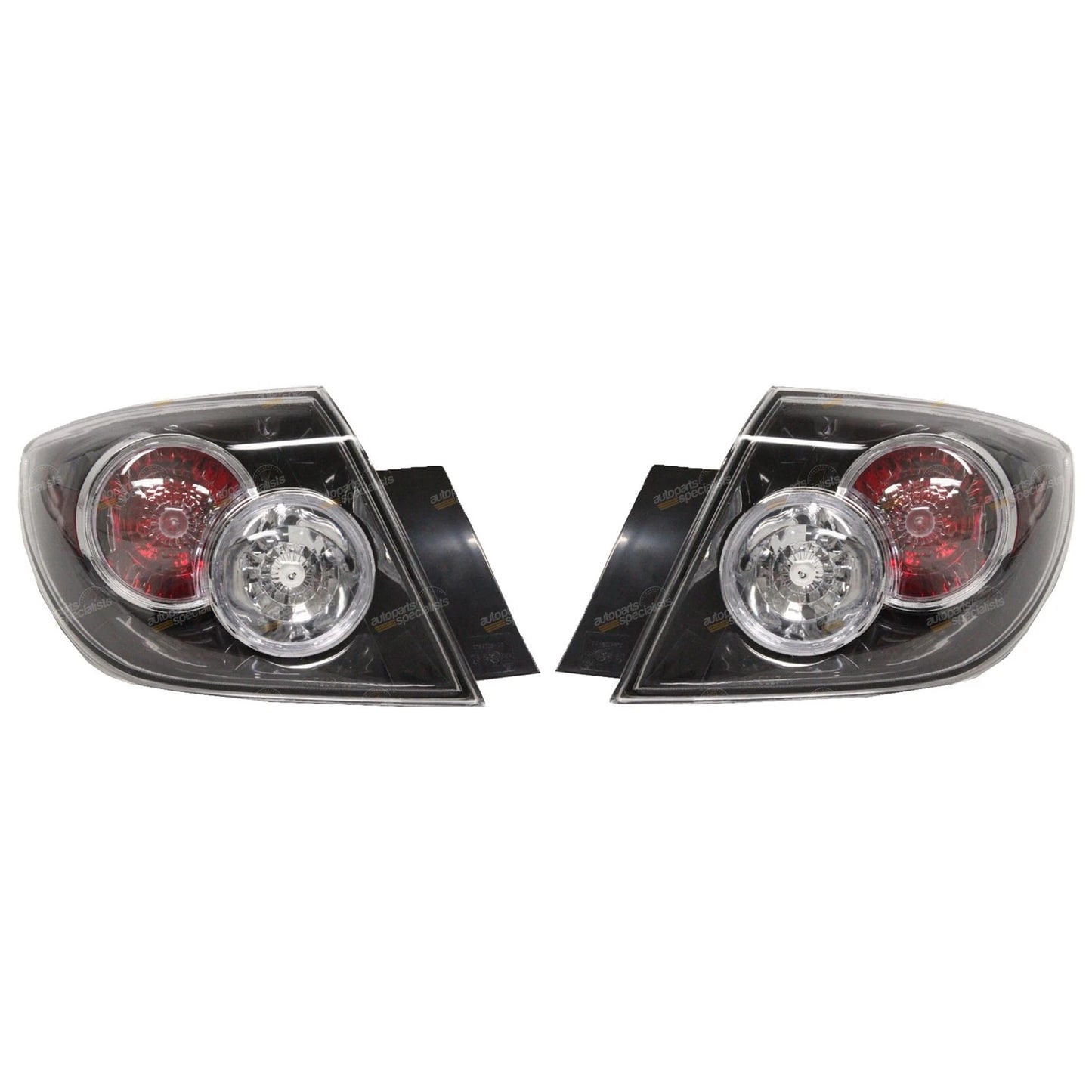 Tail Lights Pair LH+RH 5Dr Hatch for Mazda 3 BK Ser2 (2006 - 2009)