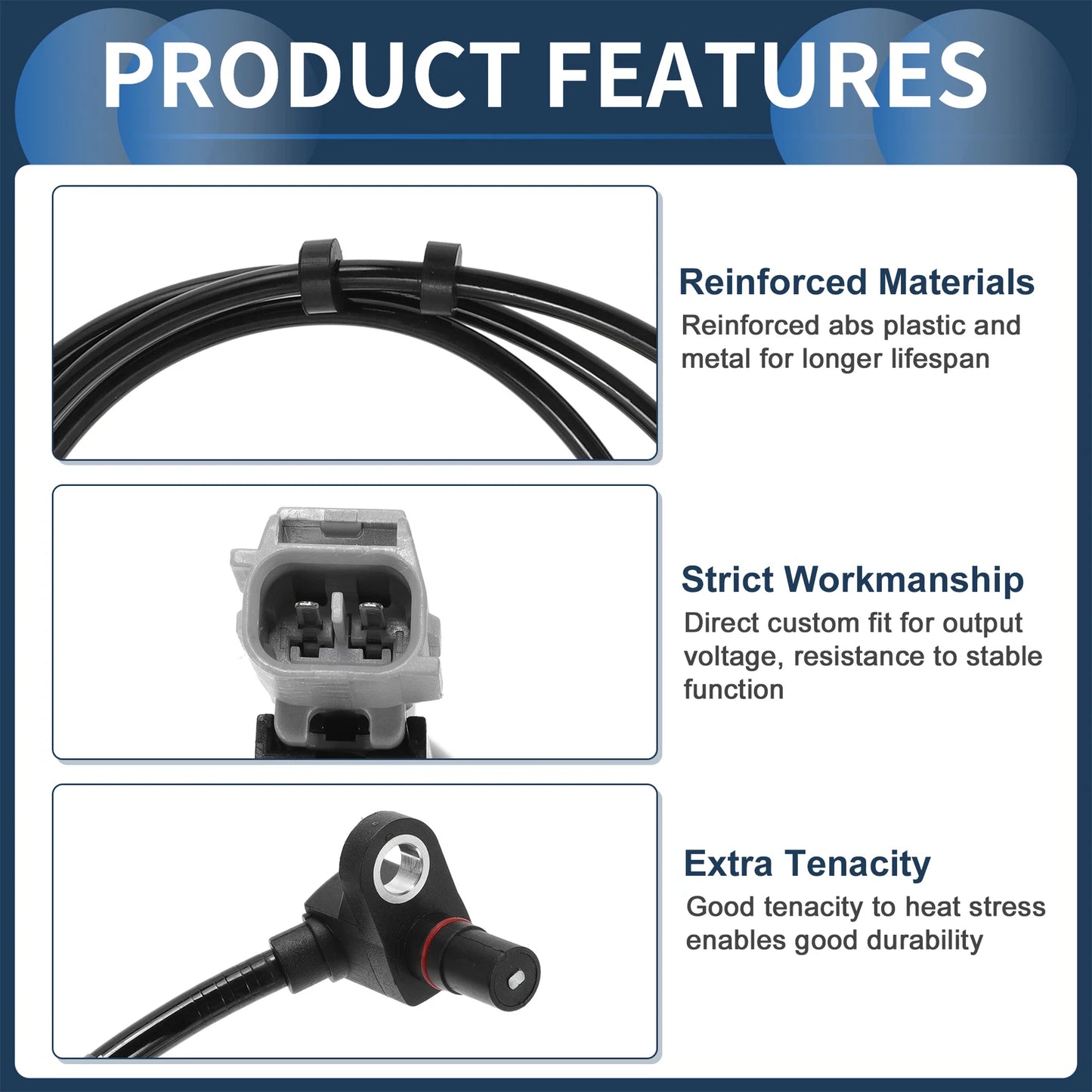 ABS Wheel Speed Sensor for Dodge Ram 1500 Front