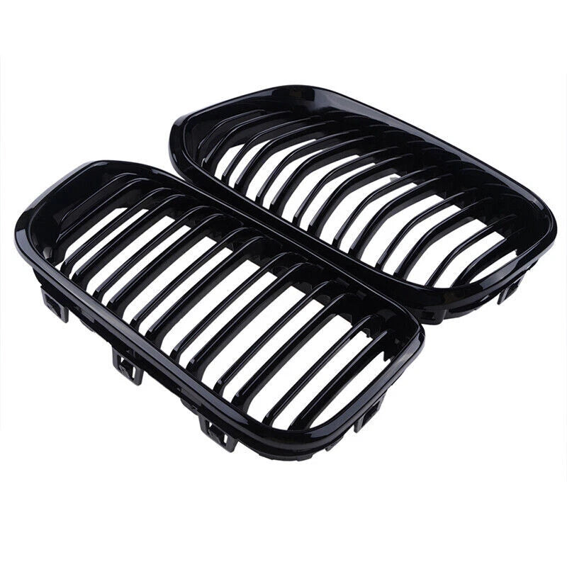 2 x Front Kidney Racing Grille for BMW F20 F21 1 Series (2015-2018)