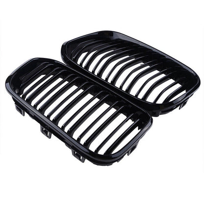 2 x Front Kidney Racing Grille for BMW F20 F21 1 Series (2015-2018)