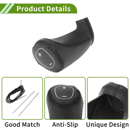 Gear Shift Knob Cover for Chevrolet Malibu (2016-2020) Black Faux Leather