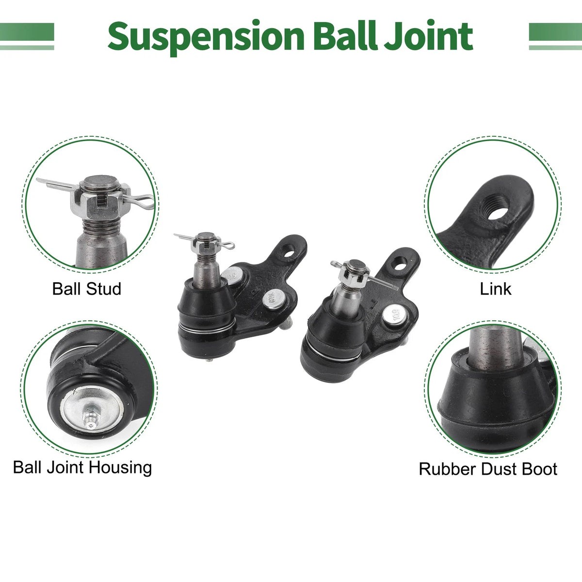 4 Pcs Front Suspension Kit Tie Rod Ends Ball Joints for Toyota Solara (2000-2008)