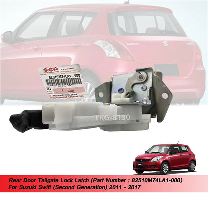 Rear Door Tailgate Lock Latch for Suzuki Swift (2011-2017)