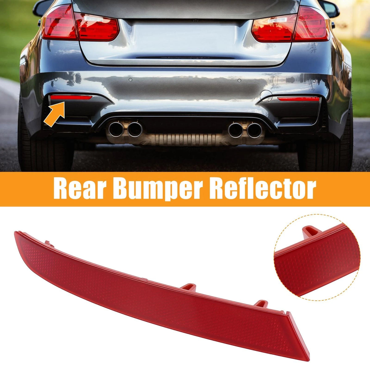 Rear Bumper Reflector Strip Cover Left Side for BMW X3 (2018-2019)