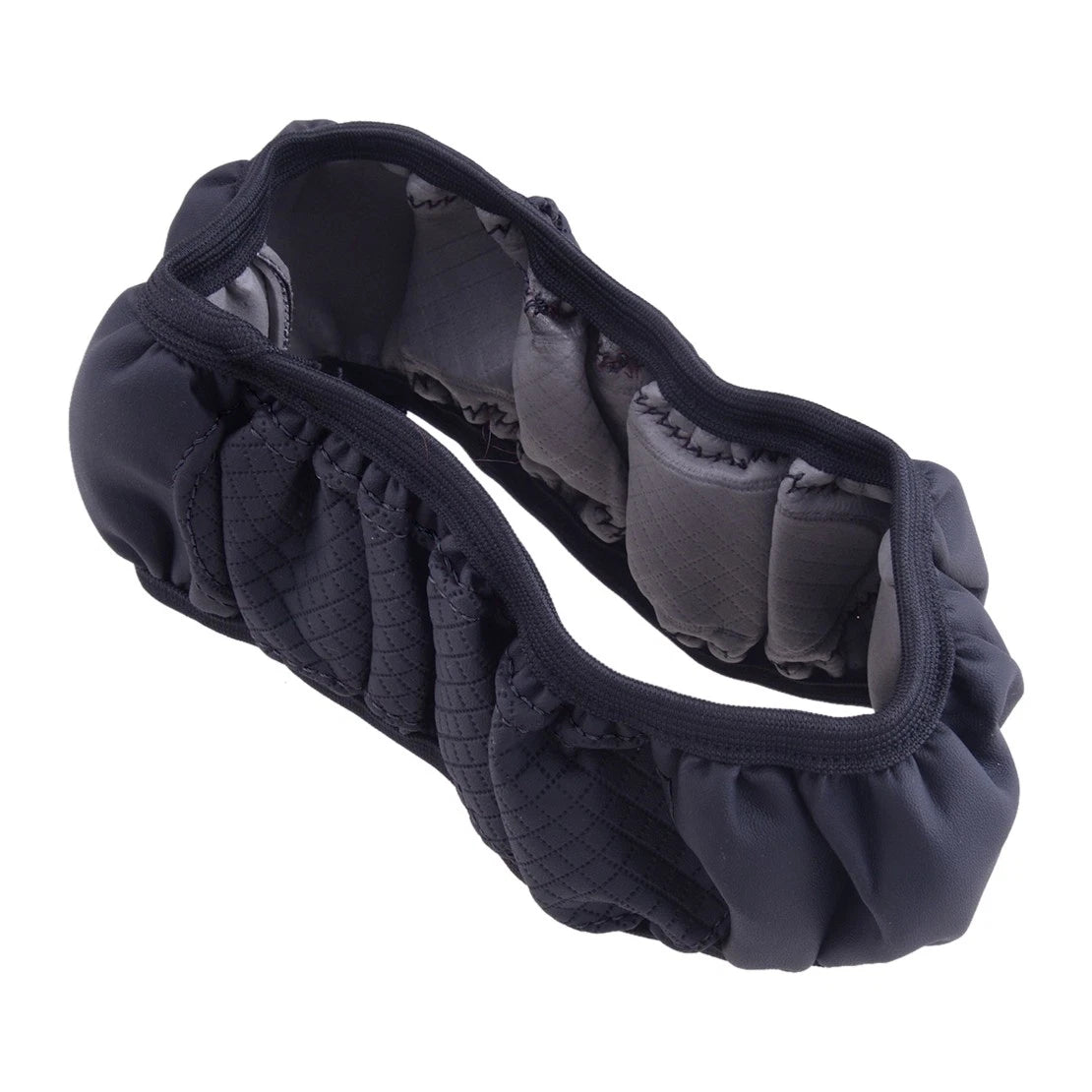 Black Leather Steering Wheel Cover for Car Accessories
