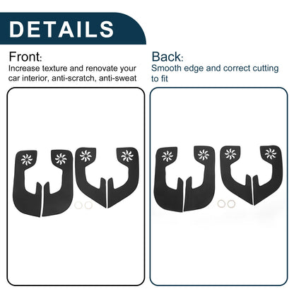 Car Door Anti Kick Pad Sticker Protector for Jeep Grand Commander (2018)