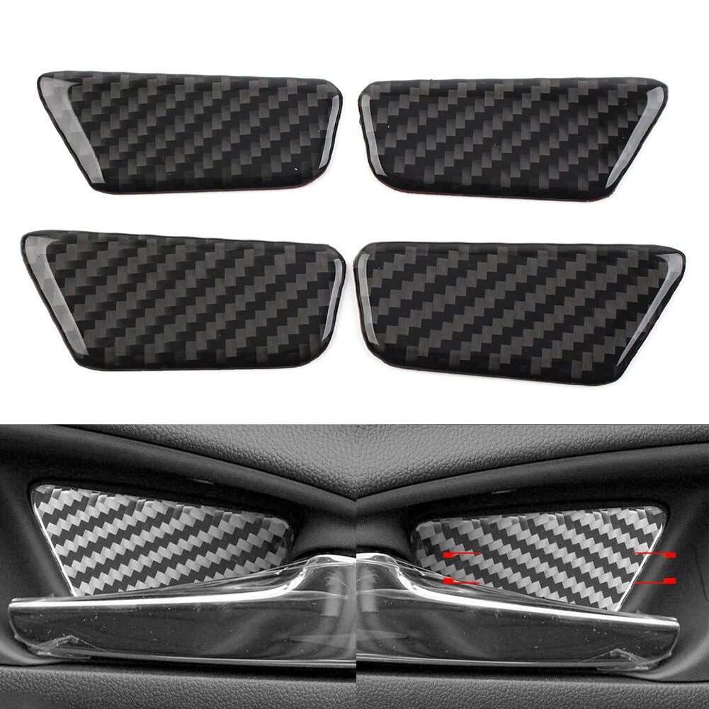 Black 4 x Inner Door Bowl Cover Trim for Chevrolet Equinox (2017-2022)