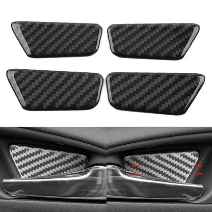 Black 4 x Inner Door Bowl Cover Trim for Chevrolet Equinox (2017-2022)
