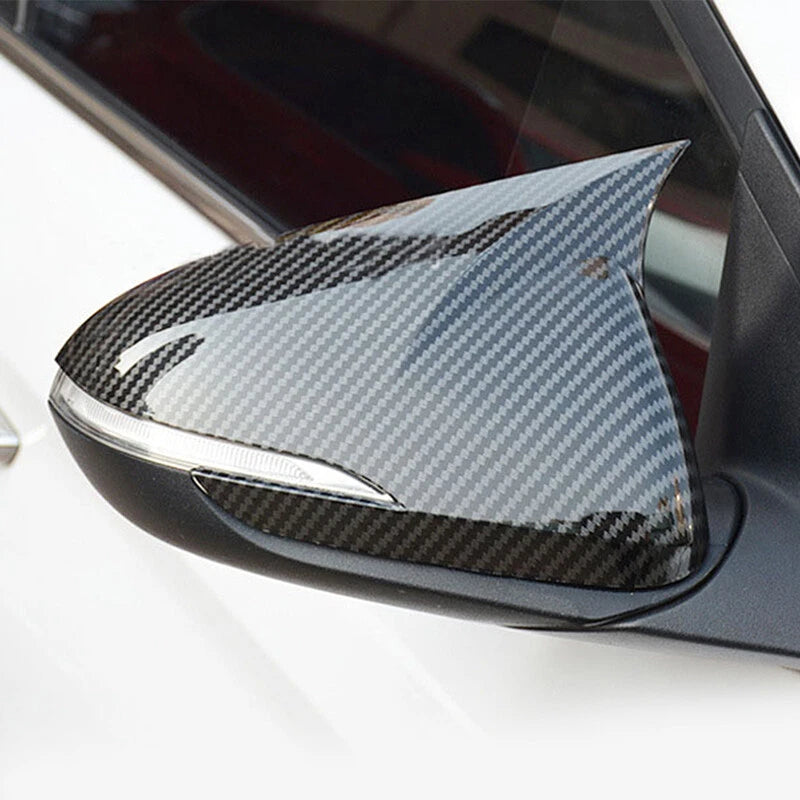 Carbon Fiber Rear View Side Door Mirror Covers for Hyundai Elantra (2016-2019)
