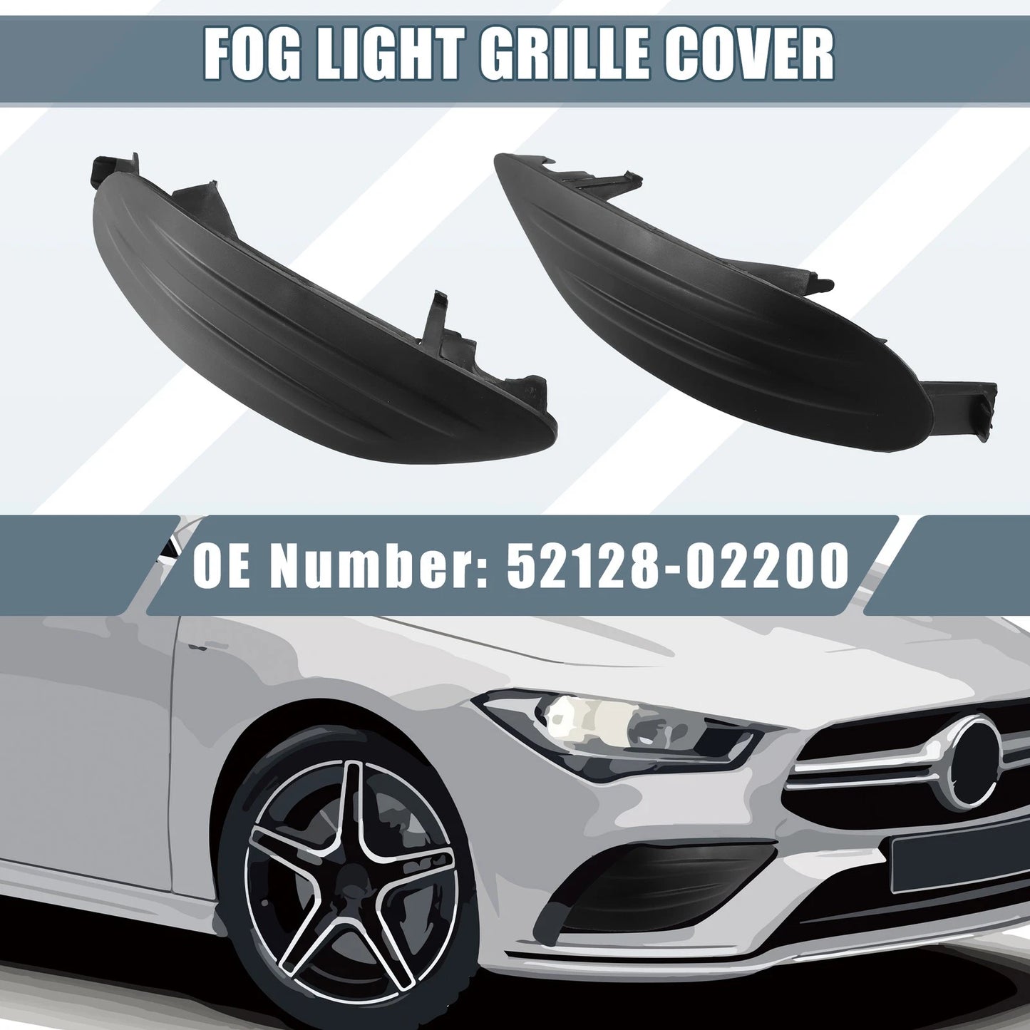 1 Pair Fog Light Grille Cover for Toyota Corolla
