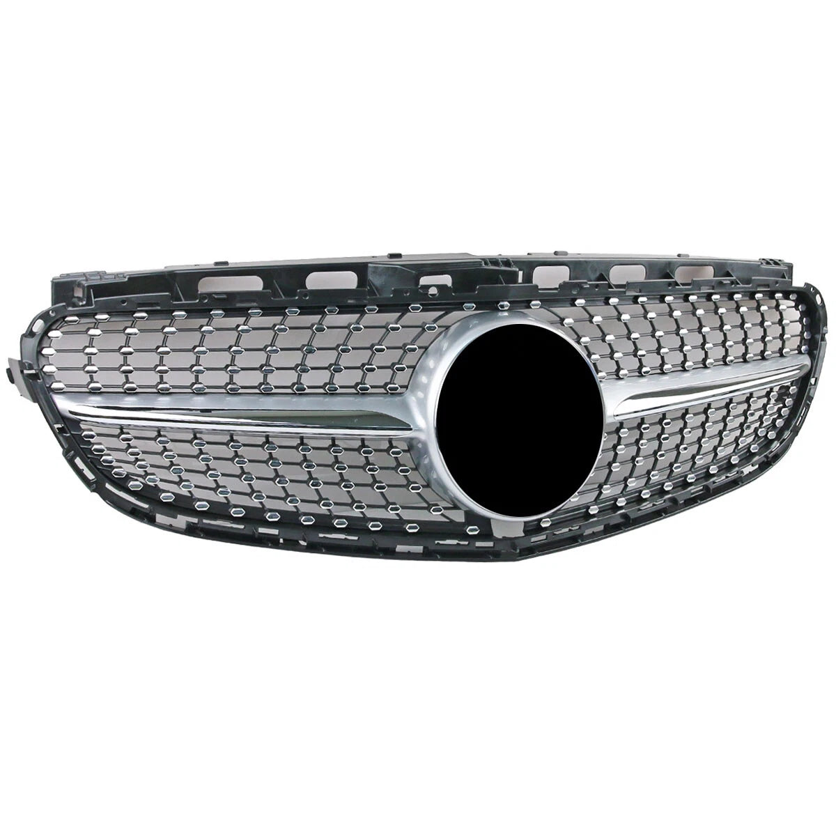 Silver Diamond Grille for Mercedes Benz W212 E-Class E180 E200 E300 (2013-2016)