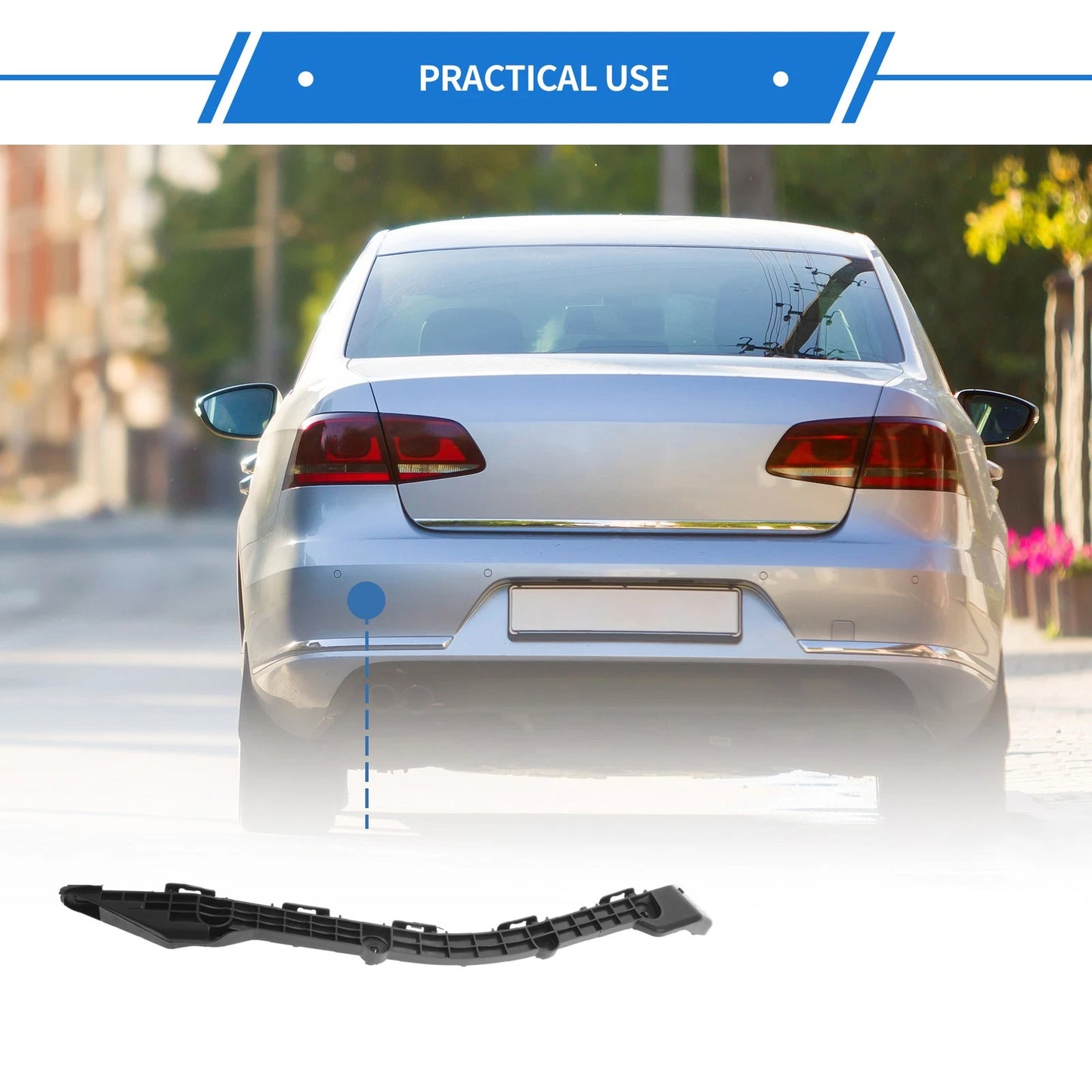 Left Rear Bumper Retainer Bracket for Toyota Corolla (2014-2019)