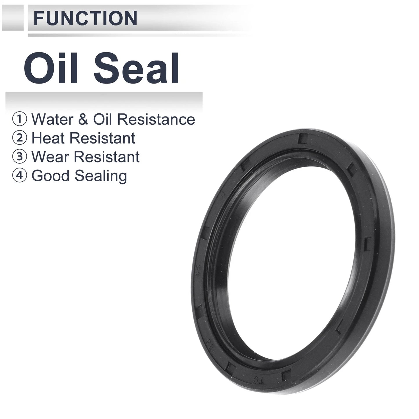 Oil Seal / 35x45x5mm / Seal Ring Rotary Shaft Nitrile Rubber 5 Pcs