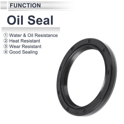 Oil Seal / 35x45x5mm / Seal Ring Rotary Shaft Nitrile Rubber 5 Pcs