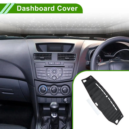 Dashboard Cover Mat for Mazda BT50 2007-2023 Black Red