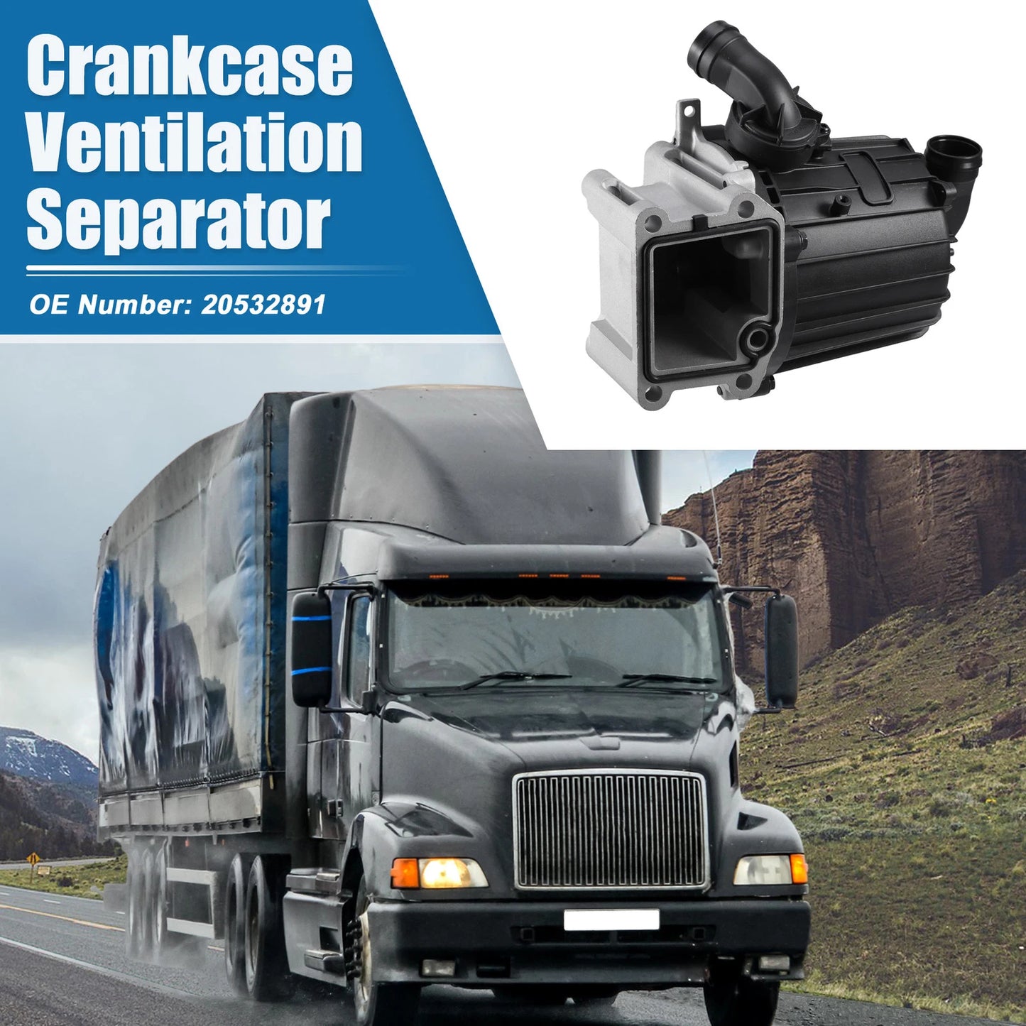 Crankcase Ventilation Separator for Volvo D13 (2006-2023)