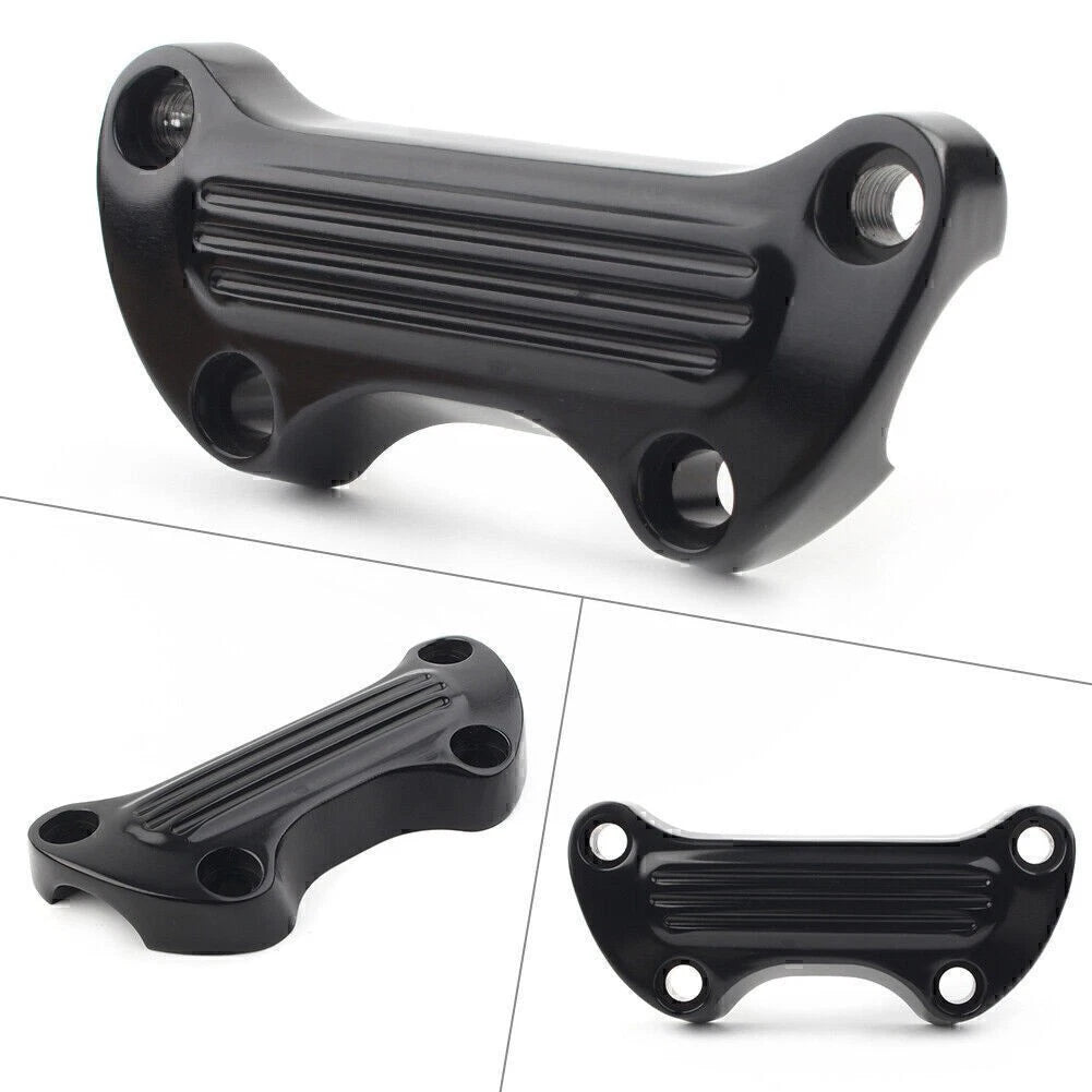 1" Handlebar Riser Top Clamp Cover for Harley Sportster Softail Dyna