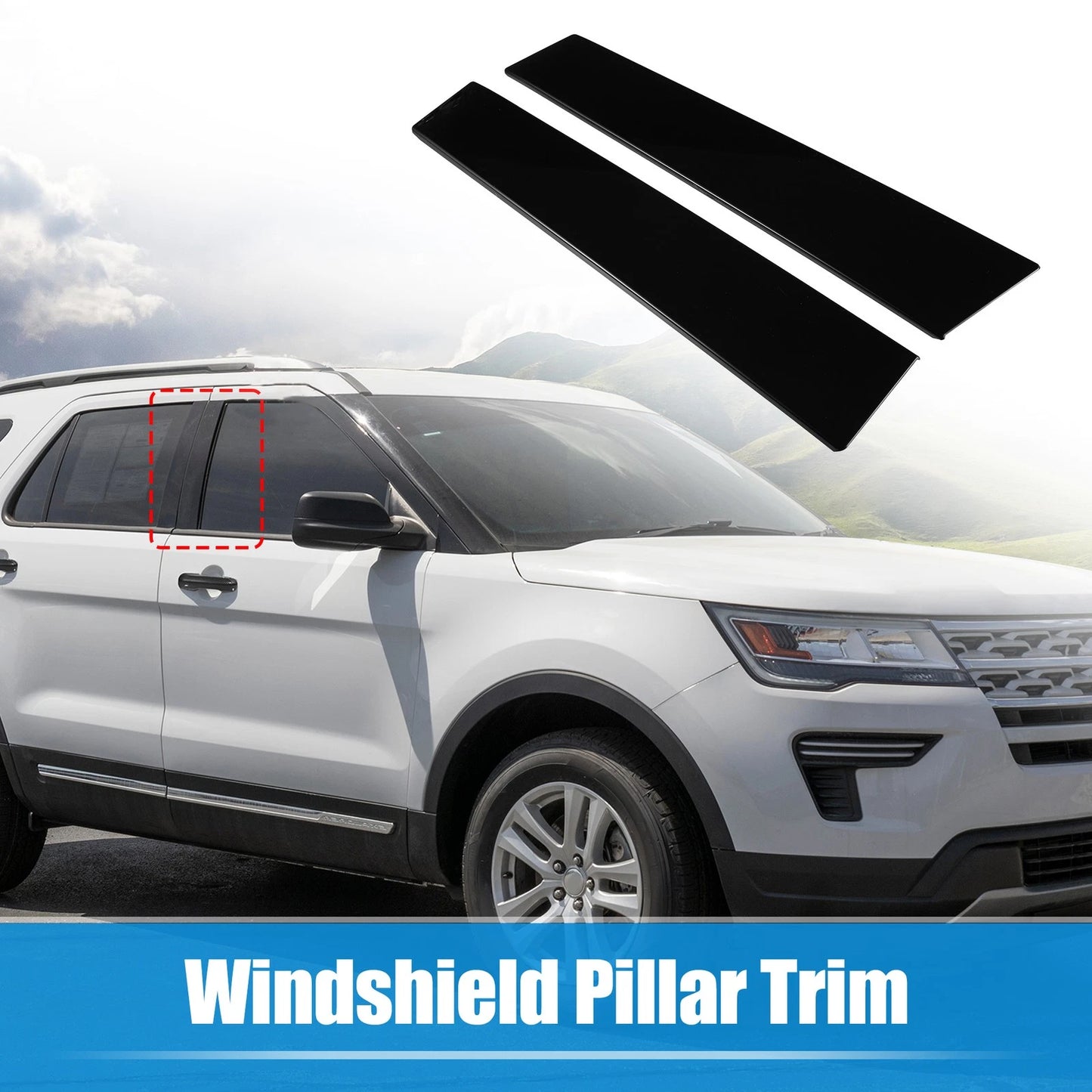 Windshield Pillar Trim for Ford Explorer 2011 (2011) - Left & Right Pair