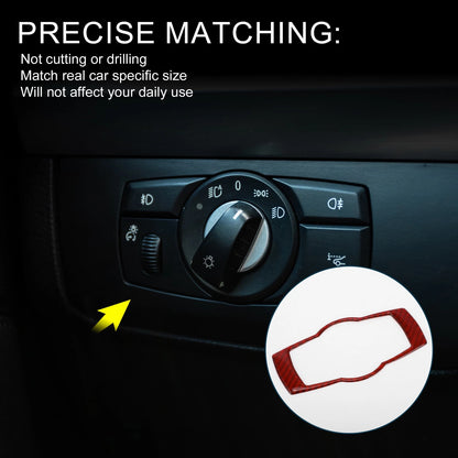 Headlight Switch Frame Sticker for BMW 3 Series E90 E92 E93 (2005-2012)