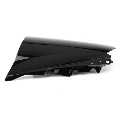 Black Double Bubble Windshield for Yamaha YZF-R25, YZF-R3 (2014-2018)